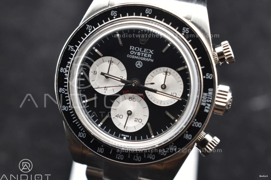 SS SS Black Best White Bracelet on ADGF Dial Daytona A7750 Edition 0414